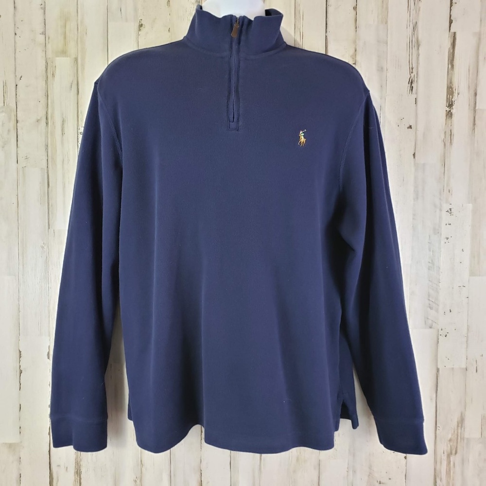 Polo Ralph Lauren Mens 1/4 Zip Pullover Shirt L - Picture 1 of 6